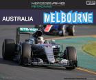 Льюис Хэмилтон, вторым в Гран Гран-при Австралии 2016 с его Mercedes